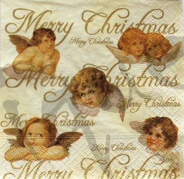 Serviette xmas angels