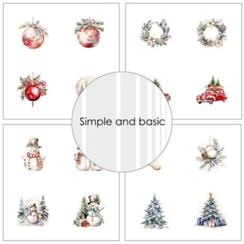 Preview: Simple and Basic Design Papers Christmas SBP754 1