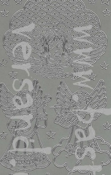 Preview: Sticker Engel (971) silber