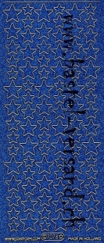 Sticker Glitter Sterne (7078) blau