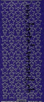 Sticker Glitter Sterne (7078) violett