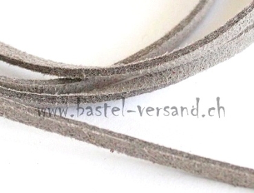 Suede Cord (Faux) hellgrau 2,5mm