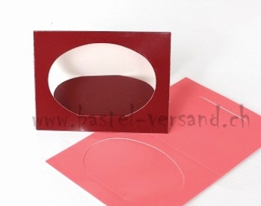 Tischkarte Aufsteller "Oval" (klein) rosa