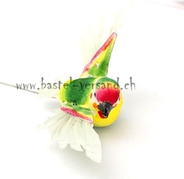Vogel fliegend 5cm grün