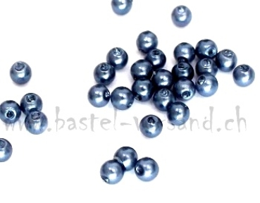 Wachsperle 3mm jeansblau