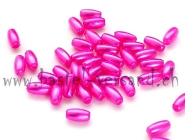 Wachsperle Reiskorn (Olive) 6 x 3mm pink