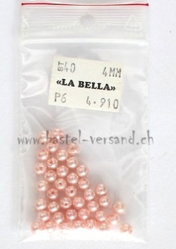 Wachsperle 4mm zartrosa