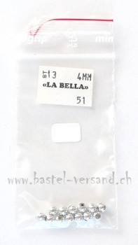Wachsperle 4mm silber