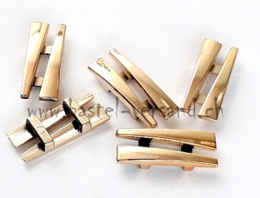 Acrylperle lang gold (Schlaufperle)