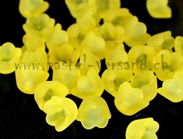 Acryl Blüte 10mm gelb
