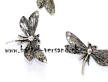 Metallteil Anhänger Libelle silberfarbig (1Stk.)
