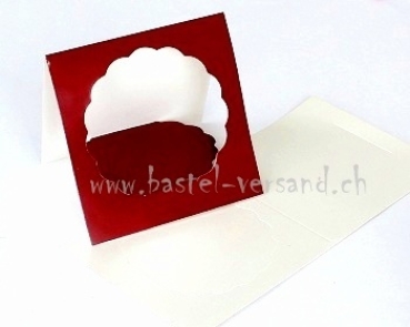 Tischkarte Aufsteller "Blume" Perlmutt weiss