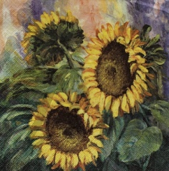 Serviette sunflower