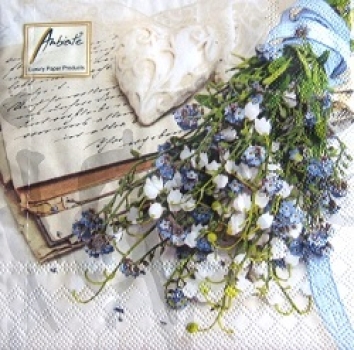 Serviette love bouquet (2Stk.)