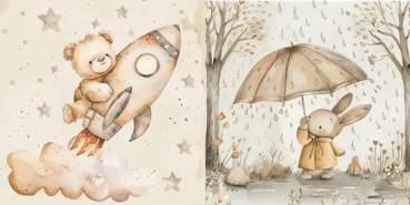 Preview: Designpapier Baby