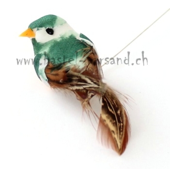 Vogel 6cm grün
