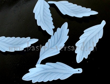 Acryl Blatt 5,5 x 1,8cm hellblau