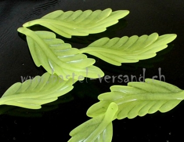 Acryl Blatt 5,5 x 1,8cm grün