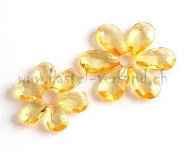 Acryl Blume 4,5cm gelb