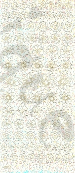 Sticker Blumen (7571) silber