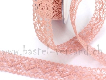 Spitze 25mm altrosa