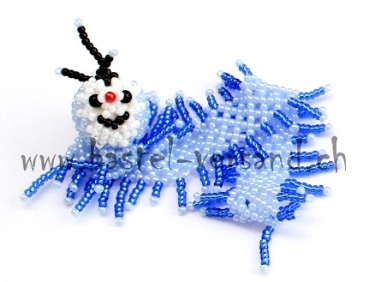 Preview: Buchzeichen Tatzelwurm blau