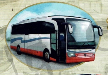 Preview: 3D Schnittbogen Reisbus