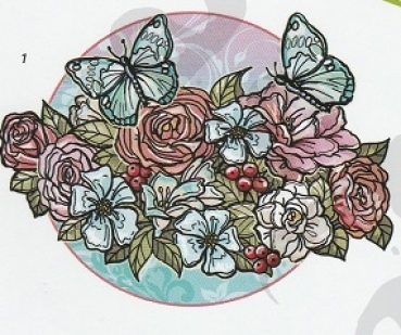 Preview: 3D Schnittbogen Blumenstrauss