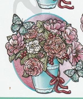 Preview: 3D Schnittbogen Blumenstrauss