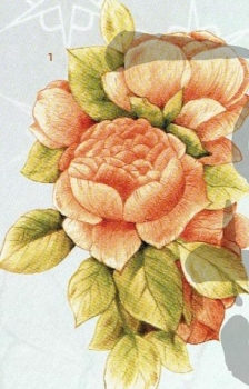 Preview: 3D Schnittbogen Rosen und Schmetterling