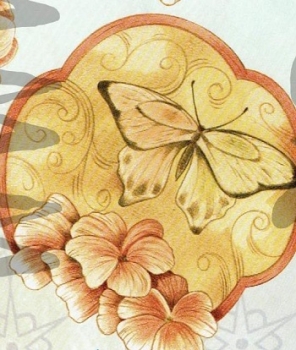 Preview: 3D Schnittbogen Rosen und Schmetterling