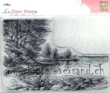 Nellie's Clear Stamp Waters edge