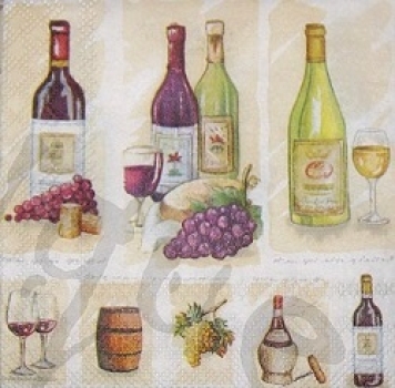 Serviette vintage wine
