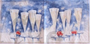 Serviette sektgläser