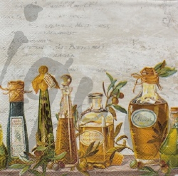 Serviette olivenöl