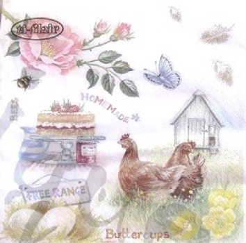 Serviette homemade farm food