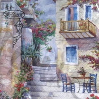 Serviette basking in summer's sun