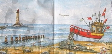 Serviette fischerboot