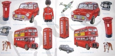 Serviette london icons