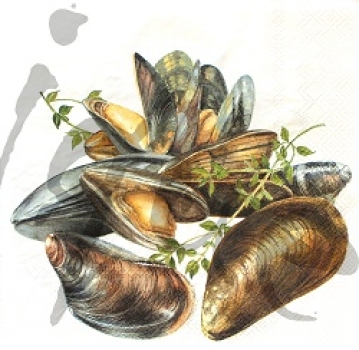 Serviette muscheln