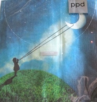 Serviette chasing the moon