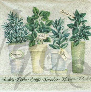 Serviette kräuter