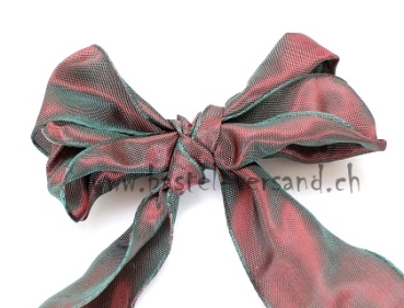 Preview: Dekoband 4cm rotgrün