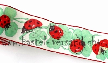 Dekoband 5cm Marienkäfer