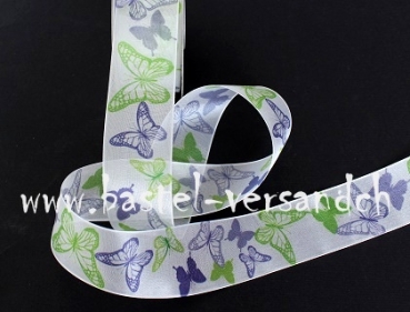Dekoband 4cm Schmetterlinge