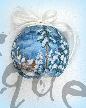 Preview: Dekokugel Winterdorf