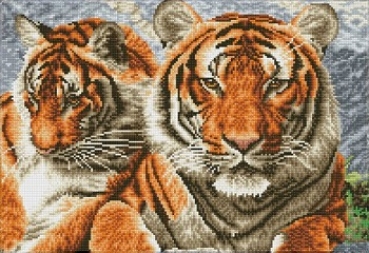 Diamond Dotz Squares Tigers