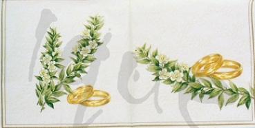 Serviette wahre liebe (creme)