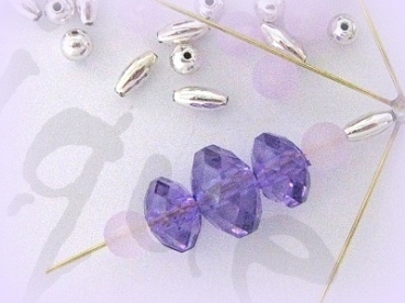 Bastelpackung Perlenstern E4 violett