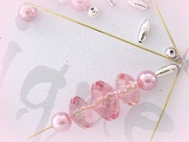 Bastelpackung Perlenstern E4 rosa